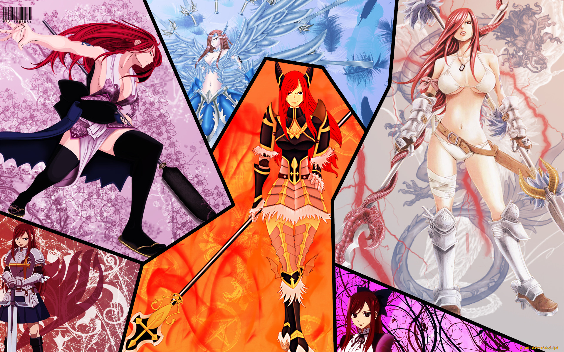 , fairy tail, elza, , , 